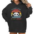 Please Stay 6 Feet Away Panda Social Distancing Women Hoodie