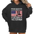 Proud Daughter Of Vietnam Veteran Us Flag Veteran Boots Graphic Design Printed Casual Daily Basic Women Hoodie