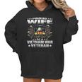 Womens Proud Wife Of A Vietnam War Veteran Military Vets Spouse Women Hoodie