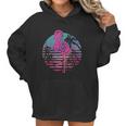 Retro Tropic Flamingo Women Hoodie