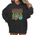 Sloth Marijuana Thc Cannabis Leaf Stoner Gift Women Hoodie