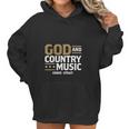 Teehappy God And Country Music George Strait Women Hoodie