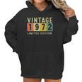 Vintage 1972 50Th Birthday 50 Years Old Gift Men Women Women Hoodie