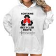 Contains Recycled Parts Lung Transplant Recipient Women Hoodie