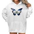 El Salvador Flag Salvadoran Flag Butterfly Women Hoodie