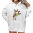 Funny Looking Giraffe For Giraffes Zebras Lovers Women Hoodie