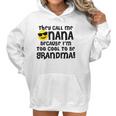 Mothers Day For Cool Nana Grandma Emoji Shades Women Hoodie