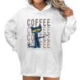 Pete The Cat Pete With Coffee Women Hoodie