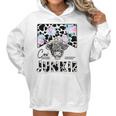 Retro Cow Junkie Highland Cow Floral Western Country Cowgirl Women Hoodie