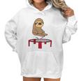 Smileteesanim Funny Sloth On Trampoline Women Hoodie