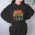 22Nd Birthday Decorations July 1999 Men Women 22 Years Old Women Hoodie Gifts for Her