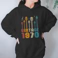 50Th Birthday Gifts Vintage 1970 Guitarist Guitar Lovers Women Hoodie Gifts for Her