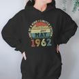 Womens Awesome Since May 1962 60 Years Old 60Th Birthday Gifts V-Neck Women Hoodie Gifts for Her