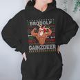 Brodolf The Red Nose Gainzdeer Gym Ugly Christmas Sweater Women Hoodie Gifts for Her