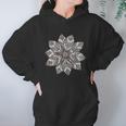 Brown & White Mandala Flower Yoga Sacred Mantra Geometry Women Hoodie Gifts for Her