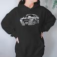 Classic Sixties Muscle Car Hot Rod Cartoon Illustration Women Hoodie Gifts for Her