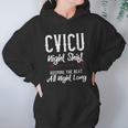 Cvicu Night Shift Nurse Keeping The Beat Women Hoodie Gifts for Her