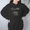 Womens Delta Crimson And Creme Elephant Women Hoodie Gifts for Her