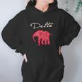 Womens Delta Elephant Crimson Designs Women Hoodie Gifts for Her