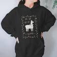 Fa La La La Llama Southern Charm Collection On A Navy Women Hoodie Gifts for Her