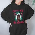 Funny Christmas Holiday Cocktails With Krampus Women Hoodie Gifts for Her