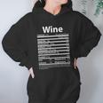 Funny Thanksgiving Wine Nutritional Values Women Hoodie Gifts for Her