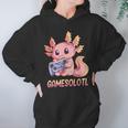 Gamesolotl Axolotl Video Gamer Kawaii Pastel Goth Anime Boys V4 Men Women T-Shirt Graphic Print Casual Unisex Tee Women Hoodie Gifts for Her