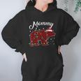 Red Plaid Mommy Bear Matching Buffalo Pajama Women Hoodie Gifts for Her