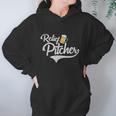 Relief Pitcher Beer And Baseball Funny Graphic Design Printed Casual Daily Basic Women Hoodie Gifts for Her