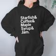 Starfish Coffee Maple Syrup Jam Prince Women Hoodie Gifts for Her