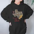 Texas Tech Red Raiders Leopard State Map Sunflower Women Hoodie Gifts for Her