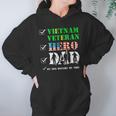 Vietnam Veteran Hero Dad Retired Military Papa Fathers Day Women Hoodie Gifts for Her