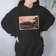 Vintage Japanese Mt Fuji Pagoda And Cherry Blossoms Women Hoodie Gifts for Her