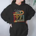 Vintage March 1971 50Th Birthday Gifts Cassette Tape Retro Women Hoodie Gifts for Her