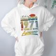 50Th Birthday Gift Vintage Retro February 1971 50 Year Old Women Hoodie Gifts for Her