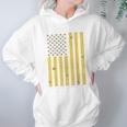 American Flag Honeycomb Honey Bee Women Hoodie Gifts for Her