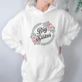 Big Sister With Flower Circle Infant Creeper Women Hoodie Gifts for Her