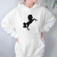 Black Stallion Horse Silhouette Riding Love Women Hoodie Gifts for Her