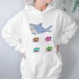 Cute Daddy Shark And Sons Best Christmas Gifts For Dad Women Hoodie Gifts for Her