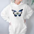 El Salvador Flag Salvadoran Flag Butterfly Women Hoodie Gifts for Her