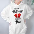 Float Like A Butterfly Sting Like A Bee Boxing Women Hoodie Gifts for Her