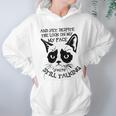 Funny Cat Kitten Grumpy-Face Cat Mom Cat Lovers Cat Owner Women Hoodie Gifts for Her