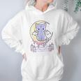 Womens Kawaii Pastel Goth Cute Creepy Black Cat V-Neck Women Hoodie Gifts for Her