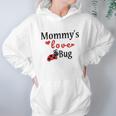 Mommys Love Bug White Puppy Dog Women Hoodie Gifts for Her