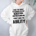 I Had The Right To Remain Silent But Being A Christmas Islander Girl I Didnt Have The Abliblity Nationality Quote Women Hoodie Gifts for Her