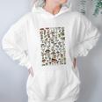 Vintage Mushrooms Chart Illustration Shroom Morel Hunter Women Hoodie Gifts for Her