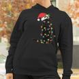 Black Santa Cat Tangled Up In Lights Christmas Santa Women Hoodie Gifts for Women