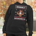 Brodolf The Red Nose Gainzdeer Gym Ugly Christmas Sweater Women Hoodie Gifts for Women