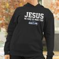 Check Out This Awesome Jesus He Had 12 Men Too Seattle Seahawks Canvas Usa - Copy 2 Women Hoodie Gifts for Women