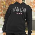 Chinese Grandma Nai Nai Grandmother Cute Pink Hearts Nai Nai Gift Women Hoodie Gifts for Women